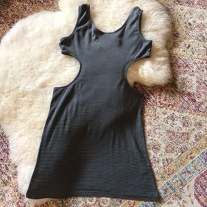 ASOS Cutout detail Gray dress fits like a size 8!